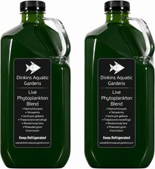 Dinkins Aquatic Gardens Live Phytoplankton Six Species Blend Fish Food, 1-gal bottle