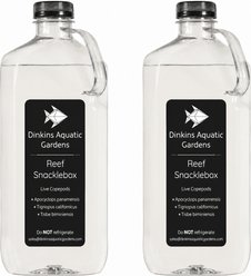 Dinkins Aquatic Gardens Reef Snacklebox Three Species Copepod Blend Fish Food, 1-gal bottle