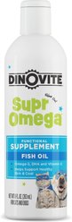 Dinovite SuprOmega Fish Oil Vitamin E & Omega 3 Meal Topper Skin & Coat Health Liquid Supplement for Dogs & Cats, 8-fl oz bottle