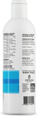 Show full view: Dinovite SuprOmega Fish Oil Vitamin E & Omega 3 Meal Topper Skin & Coat Health Liquid Supplement for Dogs & Cats, 8-fl oz bottle slide 3 of 9