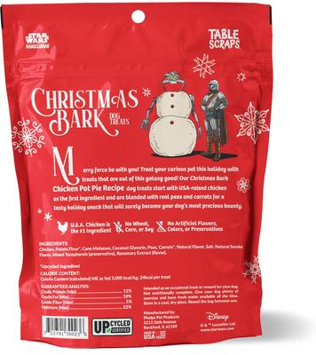 Show full view: Disney Christmas Bark Grogu Chicken Pot Pie Recipe Rawhide-Free Adult Soft & Chewy Dog Treats, 5-oz bag slide 3 of 4