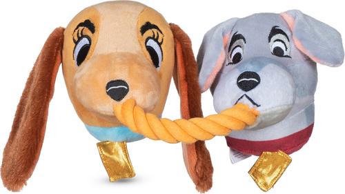 Show full view: Disney Classics Lady & The Tramp Spaghetti Rope Squeaky Plush Dog Toy, 14-in slide 3 of 6