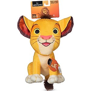 Disney Classics Lion King Simba Squeaky Plush Dog Toy, 9-in