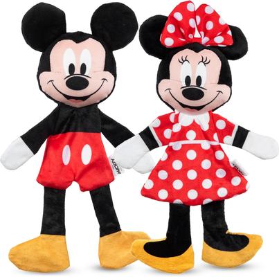 Show full view: Disney Classics Mickey & Friends Mickey Mouse & Minnie Mouse Squeaky Plush Dog Toys, 12-in, 2 count slide 3 of 5