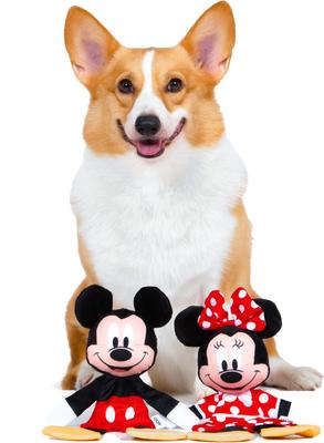 Show full view: Disney Classics Mickey & Friends Mickey Mouse & Minnie Mouse Squeaky Plush Dog Toys, 12-in, 2 count slide 4 of 5