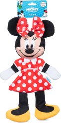 Disney Classics Mickey & Friends Minnie Mouse Squeaky Plush Dog Toy, 12-in