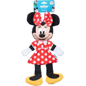 Disney Classics Mickey & Friends Minnie Mouse Squeaky Plush Dog Toy, 12-in