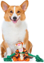 Disney Classics Winnie The Pooh Tigger On Rope Branch Squeaky Plush Dog Toy, 12-in slide 2 of 5