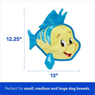 Show full view: Disney Flounder Flat Plush Squeaky Dog Toy slide 3 of 6