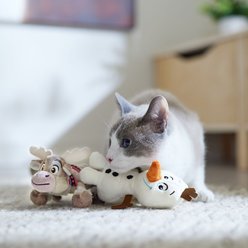 Disney Frozen's Olaf & Sven Plush Cat Toy with Catnip, 2 count slide 2 of 3