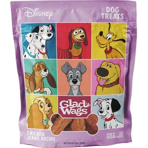 Disney Glad Wags Chicken Grain-Free Jerky Dog Treats, 1-lb bag