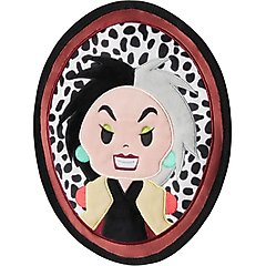 Disney Halloween Villains Cruella De Vil Flat Plush Squeaky Dog Toy