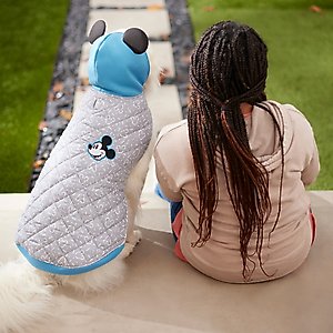 Disney Lightweight Mickey Mouse Quilted Puffer Dog & Cat Coat, XX-Large