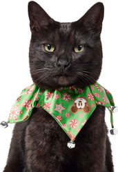 Disney Mickey & Minnie Mouse Holiday Gingerbread Cat Collar, 8 to 12-in neck, 3/8-in wide