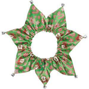 Disney Mickey & Minnie Mouse Holiday Gingerbread Cat Collar, 8 to 12-in neck, 3/8-in wide