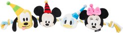 Disney Mickey Mouse & Friends Birthday Plush with Rope Squeaky Dog Toy
