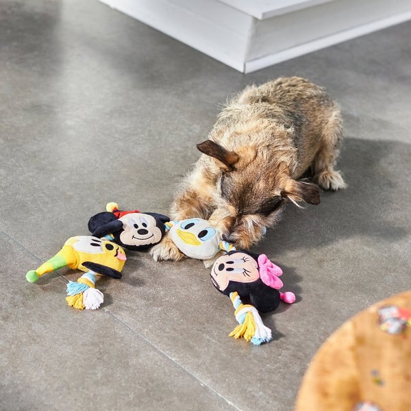 Disney Mickey Mouse Bungee Plush Squeaky Dog Toy