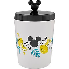 Disney Mickey Mouse Lemon Melamine Dog & Cat Treat Jar, 8 cup