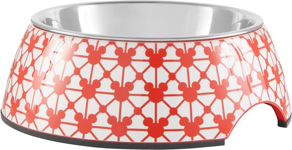 Disney Mickey Mouse Lemon Melamine Stainless Steel Dog & Cat Bowl
