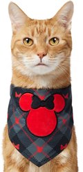 Disney Minnie Mouse Plaid Dog & Cat Bandana, X-Small/Small