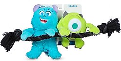 DISNEY PIXAR Monsters, Inc. Sulley & Mike Squeaky Plush Dog Toy slide 1 of 5