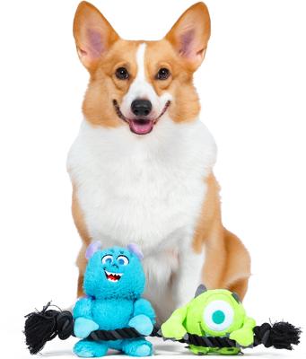 Show full view: DISNEY PIXAR Monsters, Inc. Sulley & Mike Squeaky Plush Dog Toy slide 4 of 5