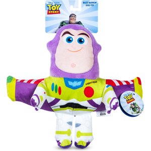 DISNEY PIXAR Toy Story Buzz Squeaky Plush Dog Toy, 9-in