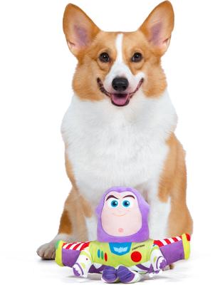 Show full view: DISNEY PIXAR Toy Story Buzz Squeaky Plush Dog Toy, 9-in slide 4 of 5
