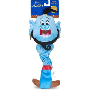 DISNEY PRINCESS Aladdin Genie Bungee Squeaky Plush Dog Toy, 9-in