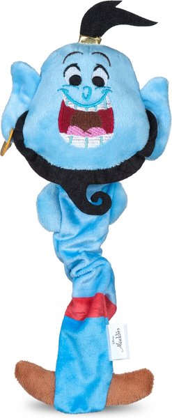 DISNEY PRINCESS Aladdin Genie Bungee Squeaky Plush Dog Toy, 9-in