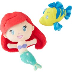 Disney Princess Ariel Plush Cat Toy with Catnip, 2 count