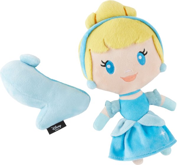 Disney Princess Cinderella Plush Squeaky Dog Toy, 2 count