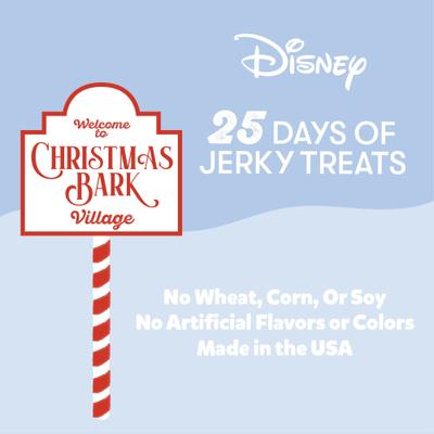 Show full view: Disney Table Scraps Advent Calendar Chicken, Turkey, Beef, & Duck Jerky Dog Treats, 10-oz bag slide 6 of 7