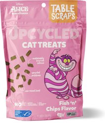 Disney Table Scraps Alice in Wonderland Fish 'n' Chips Recipe Upcycled Cat Treats, 3-oz bag