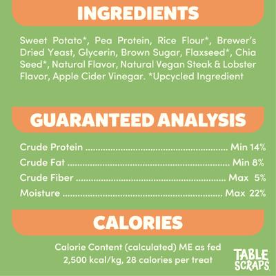 Show full view: Disney Table Scraps Finding Nemo Vegan Surf-N-Turf Recipe Plant Based Upcycled Dog Treats, 5-oz bag slide 6 of 8