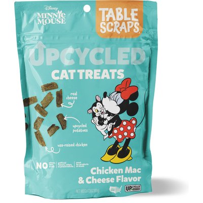Disney Table Scraps Disney Table Scraps Minnie Mouse Chicken Mac & Cheese Recipe Upcycled Cat Treats, 3-oz bag
