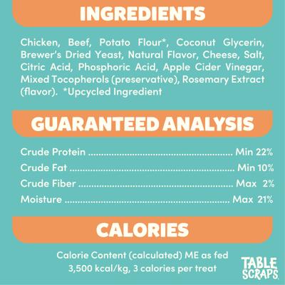 Show full view: Disney Table Scraps Minnie Mouse Chicken Mac & Cheese Recipe Upcycled Cat Treats, 3-oz bag slide 6 of 8