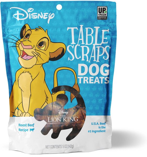 Disney Table Scraps Christmas Bark Stuffed Turkey & Carrot Flavored Jerky Dog Treats, 5-oz bag