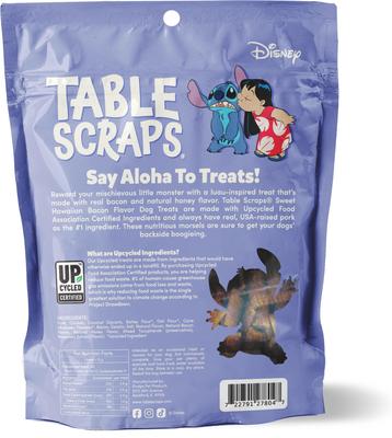 Show full view: Disney Table Scraps Stitch Sweet Hawaiian Bacon Flavor Upcycled Dog Treats, 5-oz bag slide 3 of 9