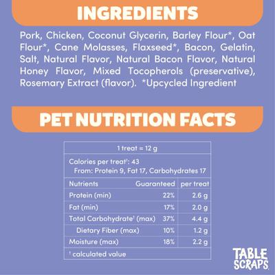 Show full view: Disney Table Scraps Stitch Sweet Hawaiian Bacon Flavor Upcycled Dog Treats, 5-oz bag slide 7 of 9