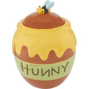 Disney Winnie the Pooh Ceramic Dog & Cat Treat Jar, 6.5 cup