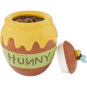 Disney Winnie the Pooh Ceramic Dog & Cat Treat Jar, 6.5 cup