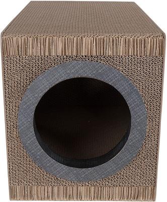 Show full view: District 70 MIXTAPE Retro Cardboard Cat Scratcher, Large, Black slide 2 of 9