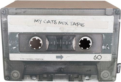 Show full view: District 70 MIXTAPE Retro Cardboard Cat Scratcher, Large, Black slide 3 of 9