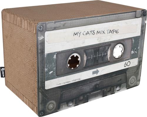 Show full view: District 70 MIXTAPE Retro Cardboard Cat Scratcher, Large, Black slide 4 of 9