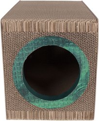 District 70 MIXTAPE Retro Cardboard Cat Scratcher, Large, Emerald slide 2 of 6