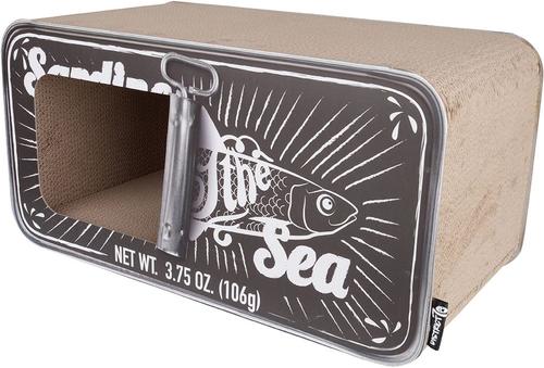 Show full view: District 70 SARDINE Cardboard Cat Scratcher, Black slide 2 of 10