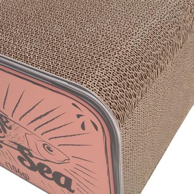 Show full view: District 70 SARDINE Cardboard Cat Scratcher, Pink slide 5 of 9