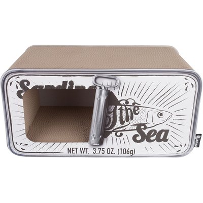 District 70 District 70 SARDINE Cardboard Cat Scratcher, White