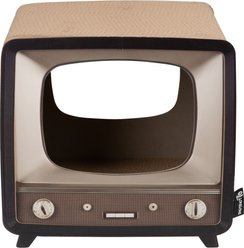 District 70 TELLY Retro Design Cat Scratcher, Brown